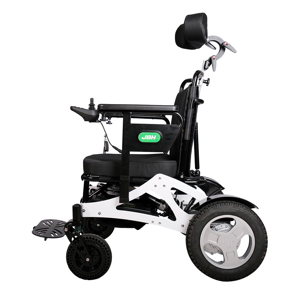 JBH Inomhus hopfällbar elektrisk rullstol för äldre